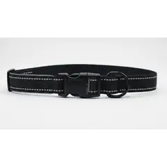 GENERICO - Collar de Perro con Soporte para Localizador GPS - Negro L