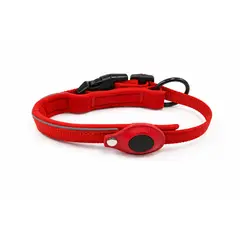 GENERICO - Collar de Perro con Soporte para Localizador GPS - Rojo S