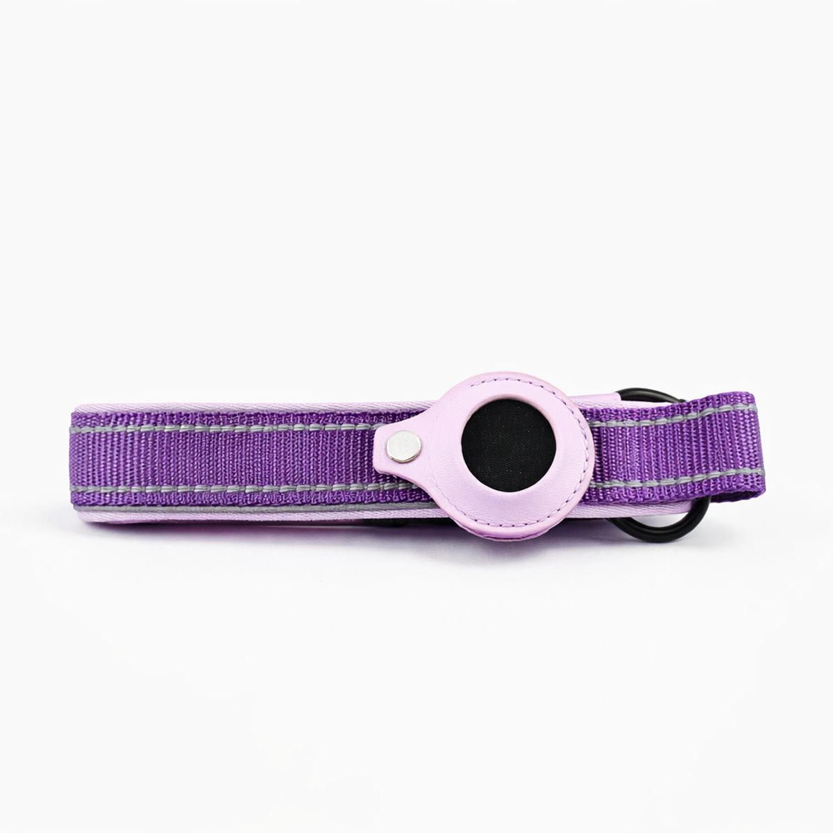 GENERICO - Collar de Perro con Soporte para Localizador GPS - Violeta L
