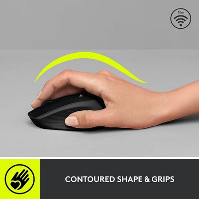 Imagen 2 del producto Mouse Inalambrico M280 Compacto & Portátil Negro con USB