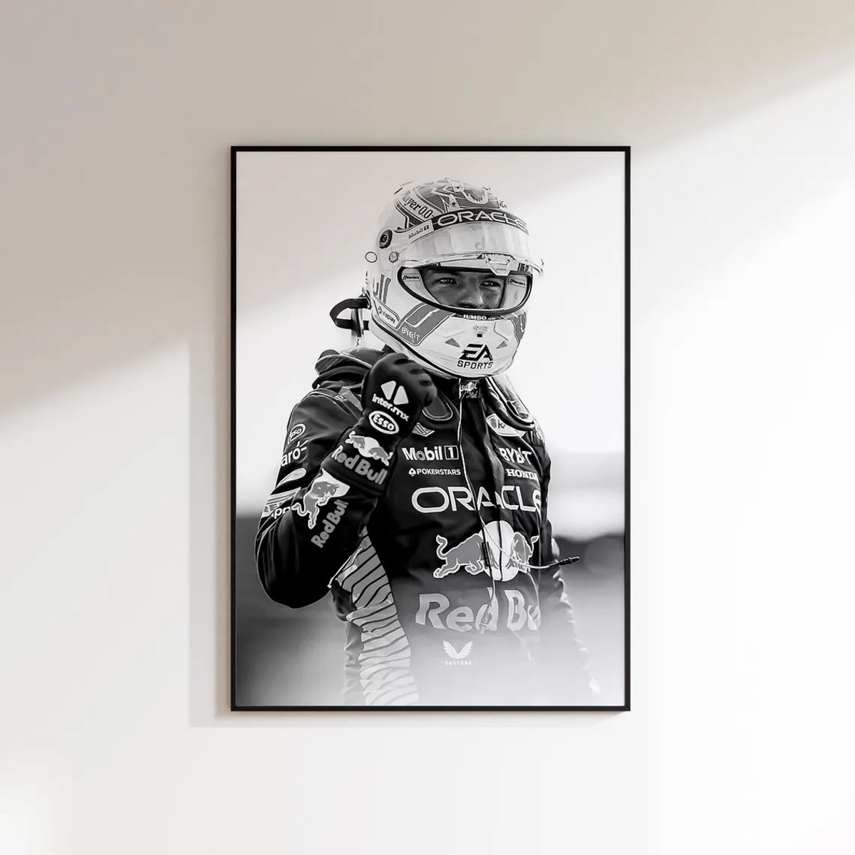 GENERICO - Set Cuadros Red Bull Racing F1 Max Verstappen Fórmula 1+ Marco Negro