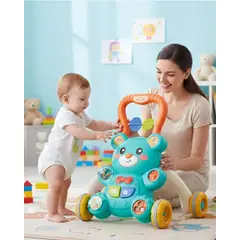 GENERICO - Andador y Mesa Didáctica 2 en 1 con Diseño de Osito