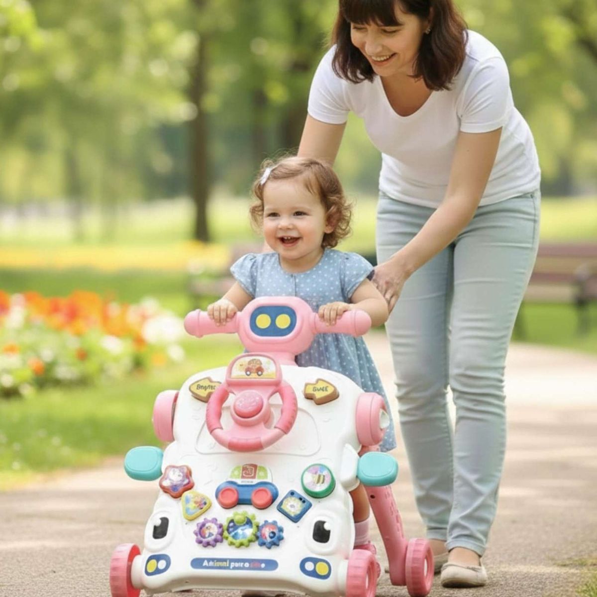 GENERICO - Caminador musical multifuncional 6 en 1