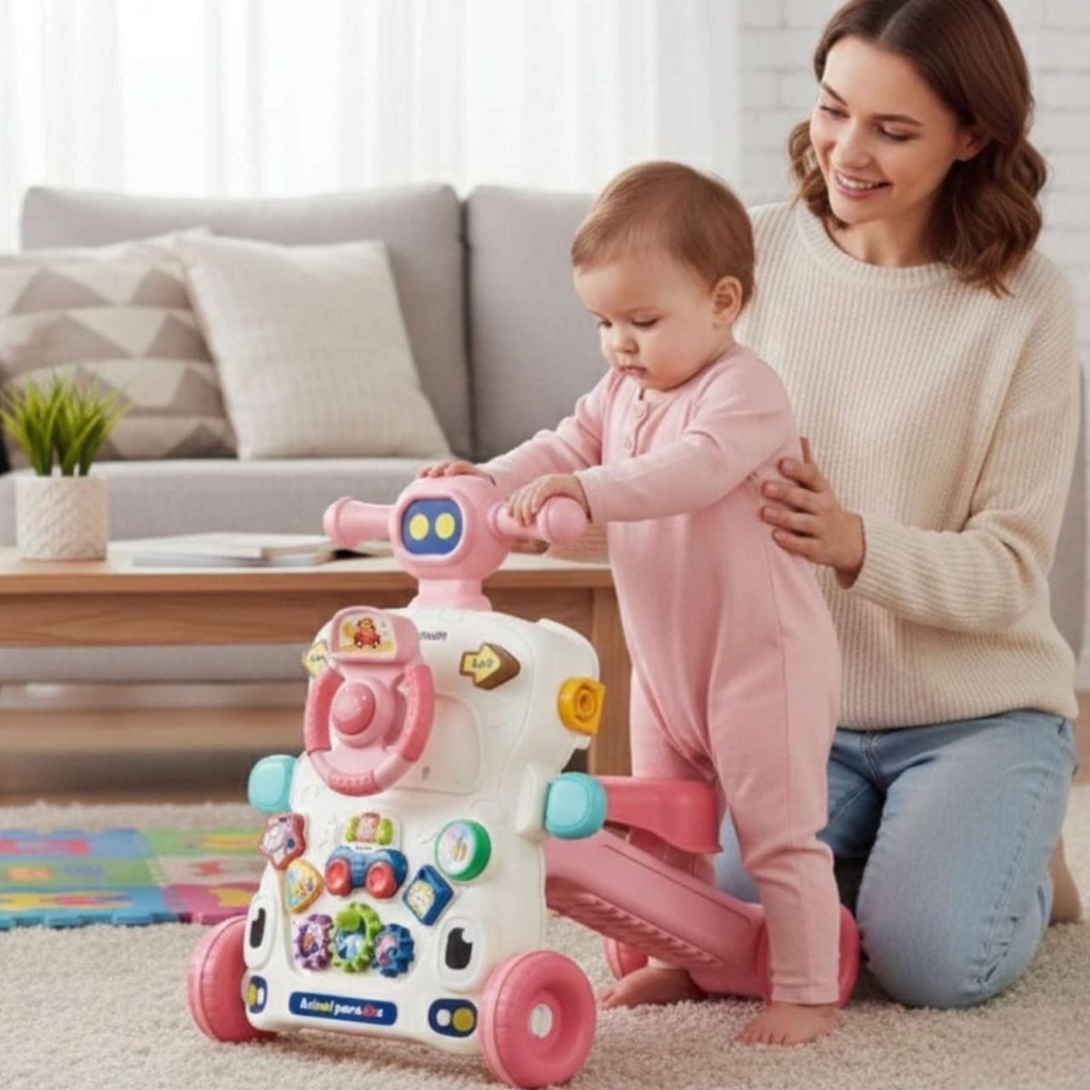 GENERICO - Caminador musical multifuncional 6 en 1