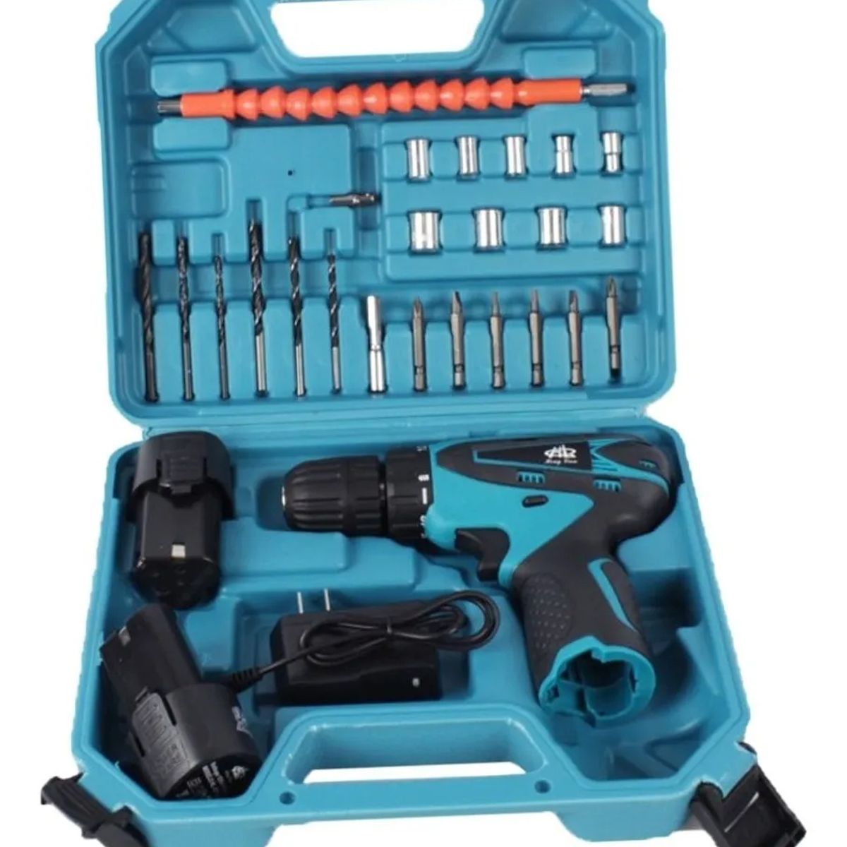 GENERICO - Taladro Atornillador Inalambrico 12v Con 2 Baterias 3000mah Mandril 10mm Y Luz Led FIGOIMPORT