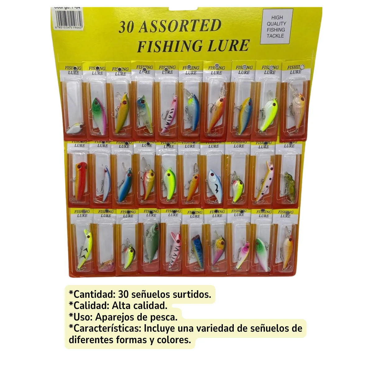 EKOL TACTICA MILITAR - Set De Cucharas #3 Señuelos De Pesca Rio Y Lago 30 Unidades