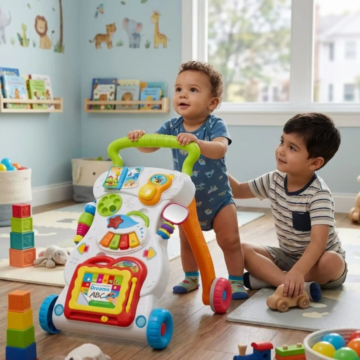 GENERICO - Andador Caminador Bebé 2 En 1 Didáctico E Interactivo