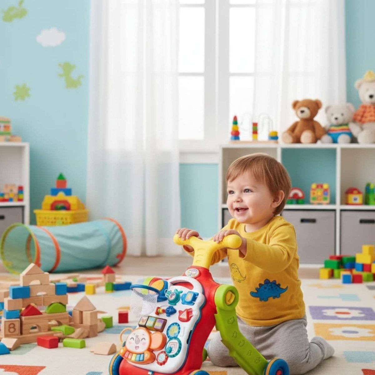 GENERICO - Caminador andador scooter bebe musical multifuncional 5 en 1