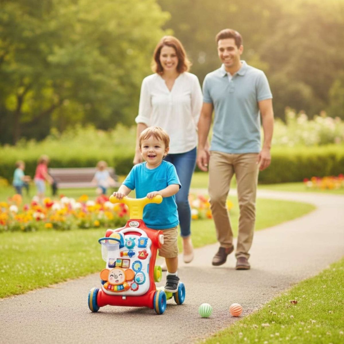 GENERICO - Caminador andador scooter bebe musical multifuncional 5 en 1