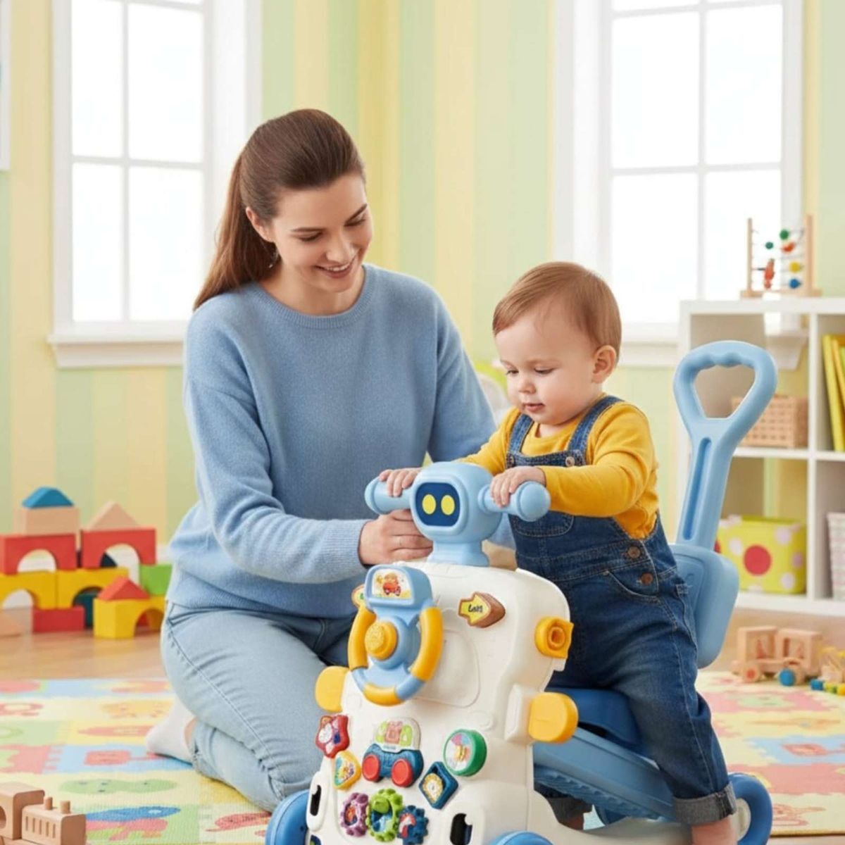 GENERICO - Caminador musical multifuncional 6 en 1