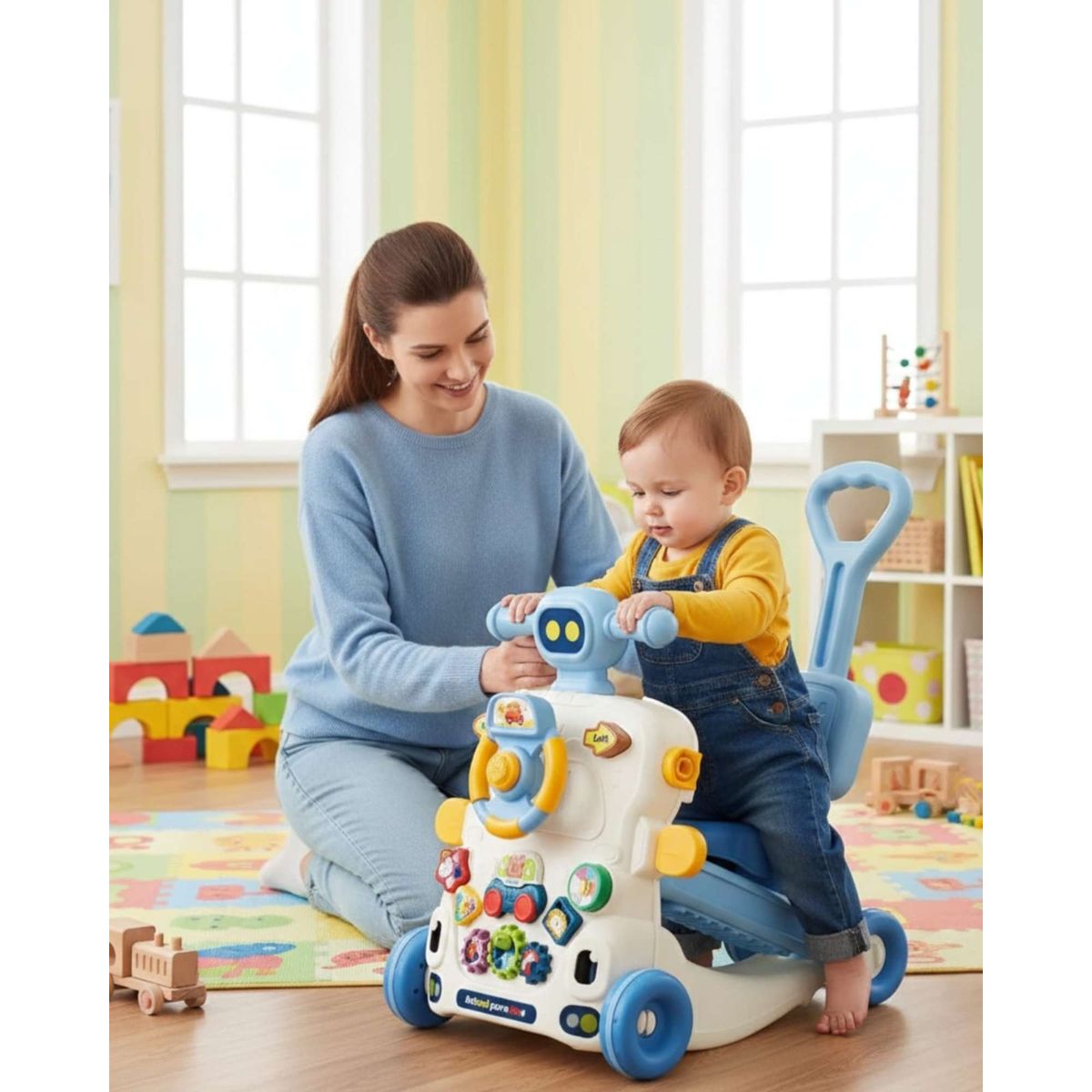 GENERICO - Caminador musical multifuncional 6 en 1