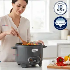 OSTER - Arrocera 3en1,Recubrimiento Antiadherente 1,8 L DiamondForcen,CKSTRC10DFSKE Version 2026