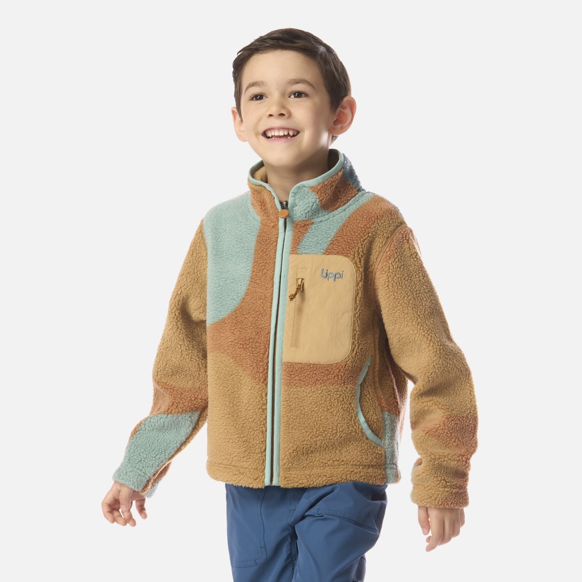 LIPPI - Polar Niño Glaciar Sherpa-Pro Jacket Print Cafe Claro Lippi