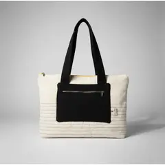 HAOKIDS - Bolso tipo Tote Bag acolchada de lona con forro impermeable calidad nacional 40x28 cm