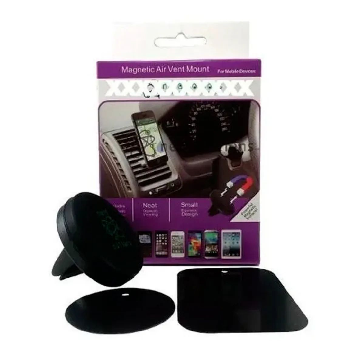 IRM - Soporte Porta Celular Auto Para Rejilla Aire Magnetico