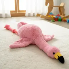 TODOHOGAR SANTIAGO DE CHILE - Peluche Flamenco Gigante 90×60 Cm · Afelpado Extra Suave