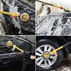 MOVI - CEPILLO GIRATTORIO PARA LAVAR AUTO CON CONEXIÓN A AGUA