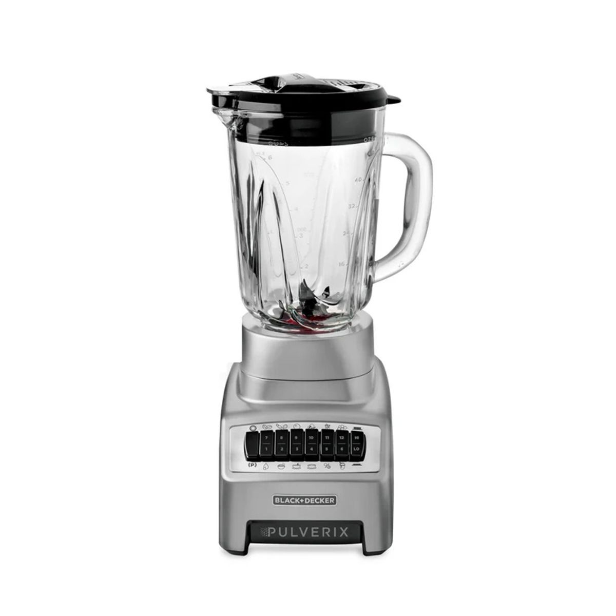 BLACK+DECKER - Licuadora Pulverix 12 Velocidades 700w Vaso de Vidrio