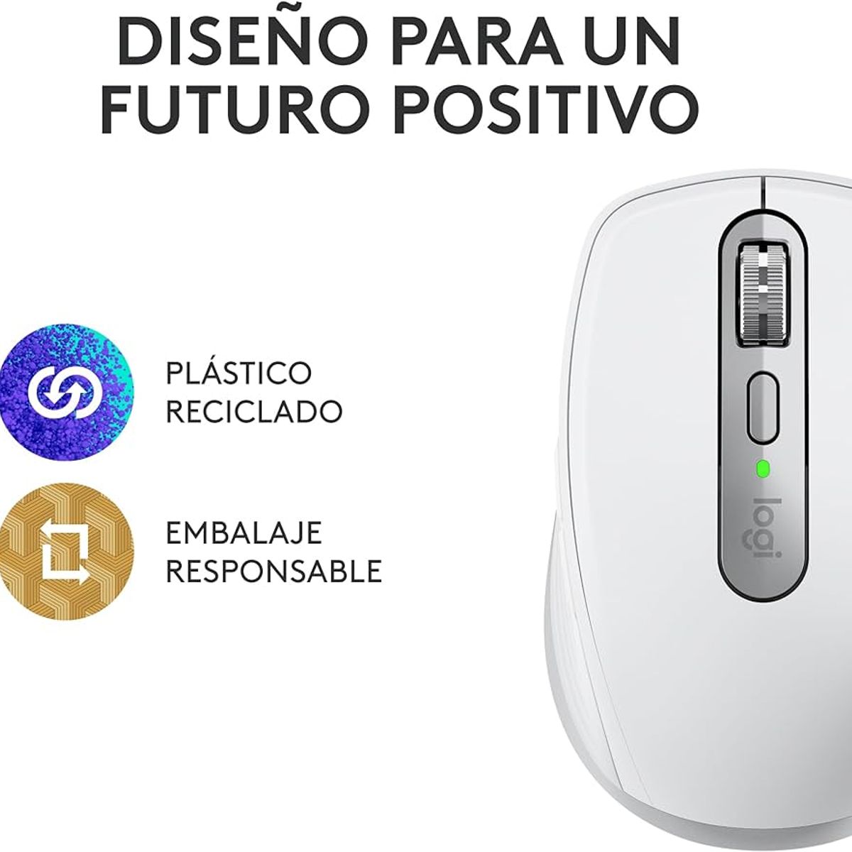 LOGITECH - Mouse Logitech Mx Anywhere 3s Pale Blanco Bluetooth