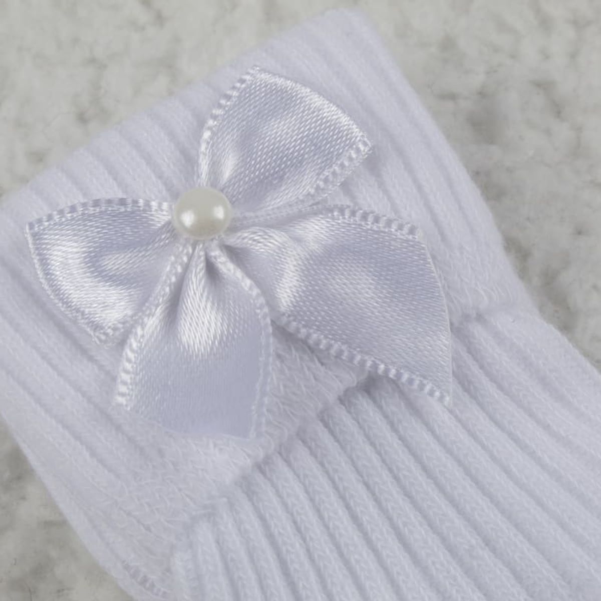 WAWA BABY DESIGN - CALCETINES BLANCOS ALGODÓN NIÑA