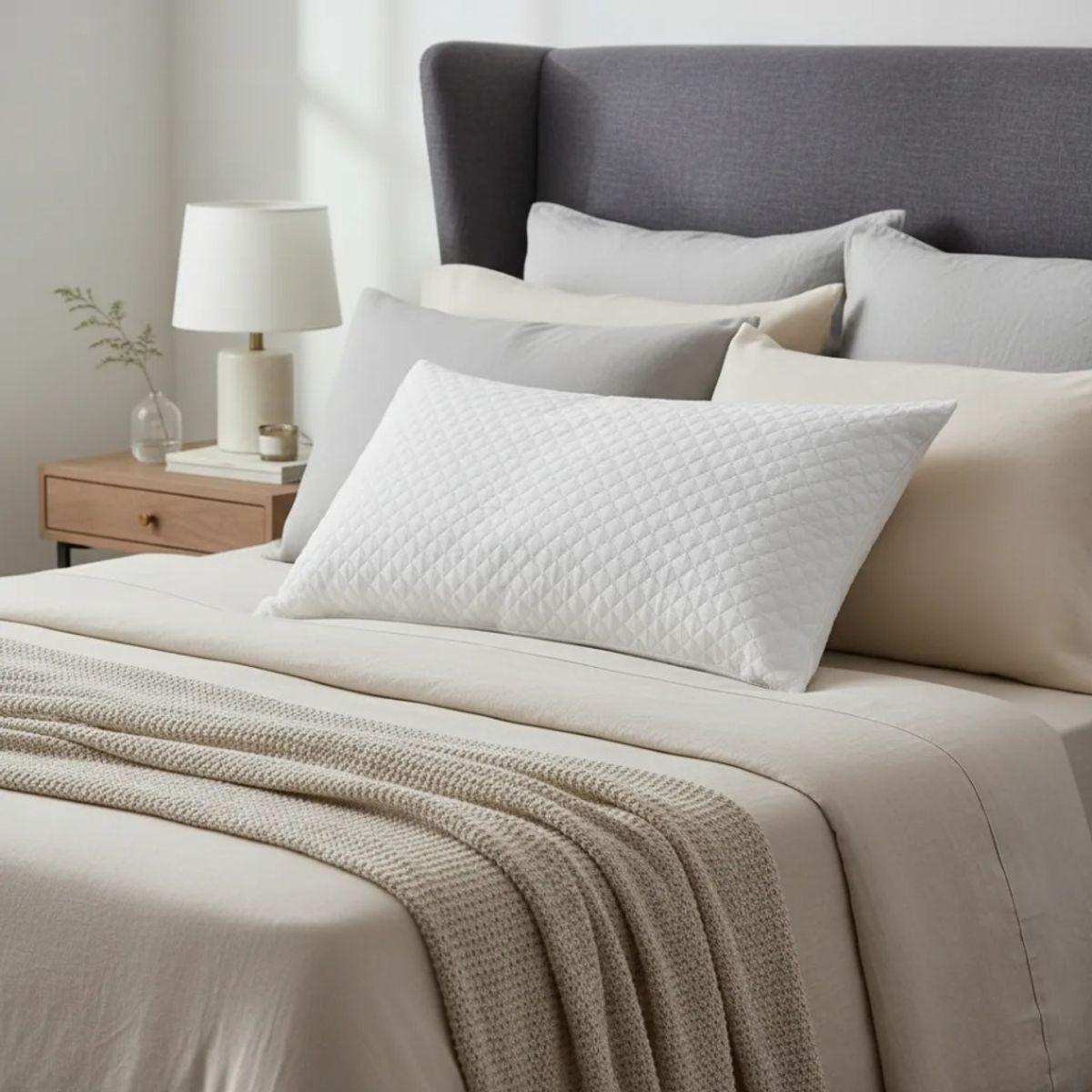 TODOHOGAR SANTIAGO DE CHILE - Set X2 Almohadas 50x70 Cm Hipoalergénicas, Alto Retorno