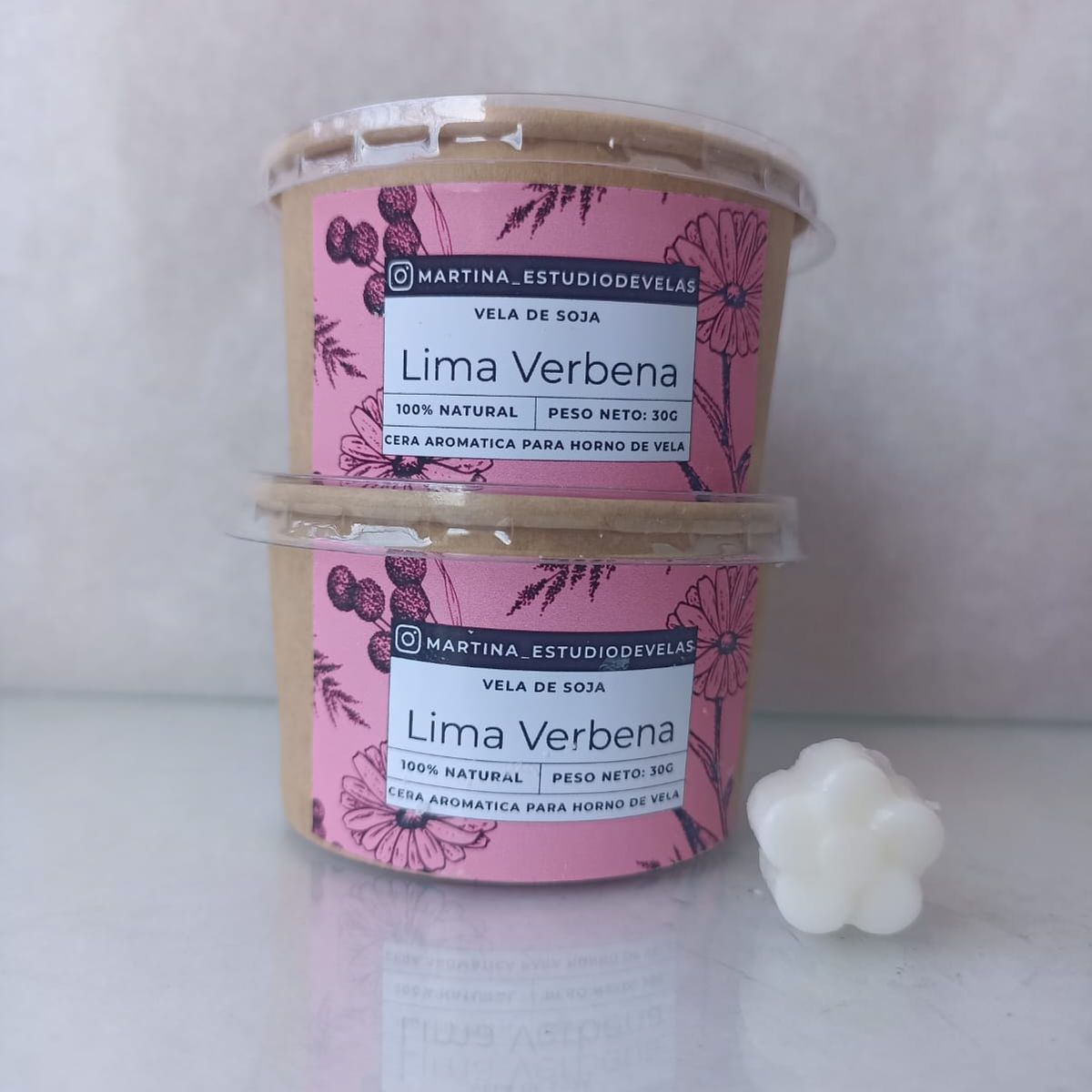 GENERICO - Cera Aromática para Quemador Aroma Lima Verbena 30 gramos