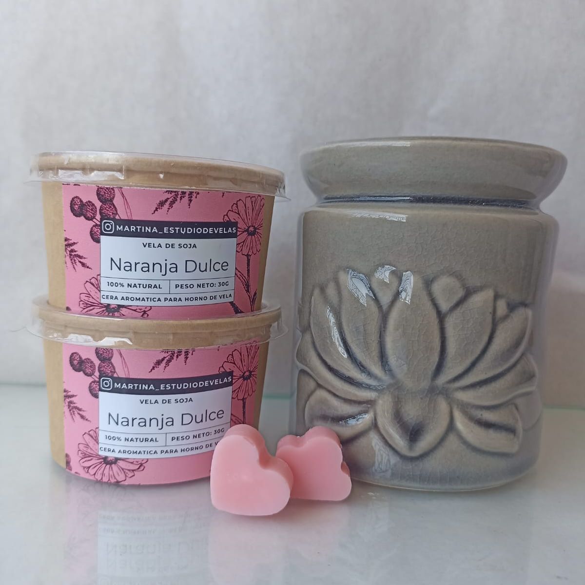 GENERICO - Cera Aromática para Quemador Aroma Naranja Dulce 60 gramos