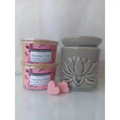 GENERICO - Cera Aromática para Quemador Aroma Naranja Dulce 60 gramos