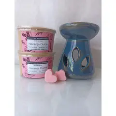 GENERICO - Cera Aromática para Quemador Aroma Naranja Dulce 60 gramos