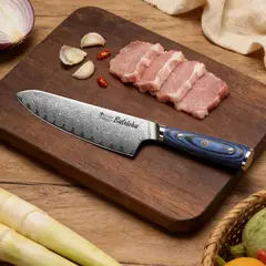 KOYAM - Cuchillo Chef 20cm Butalebu Acero Damasco VG-10