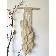 GENERICO - Mural hojas macramé hecho a mano