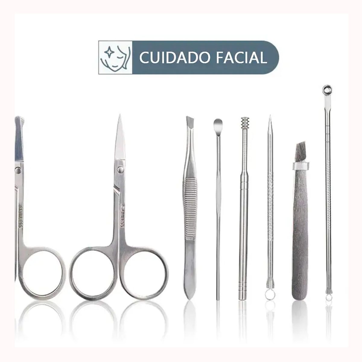 GENERICO - Set de herramientas manicure y pedicura de 26 Piezas