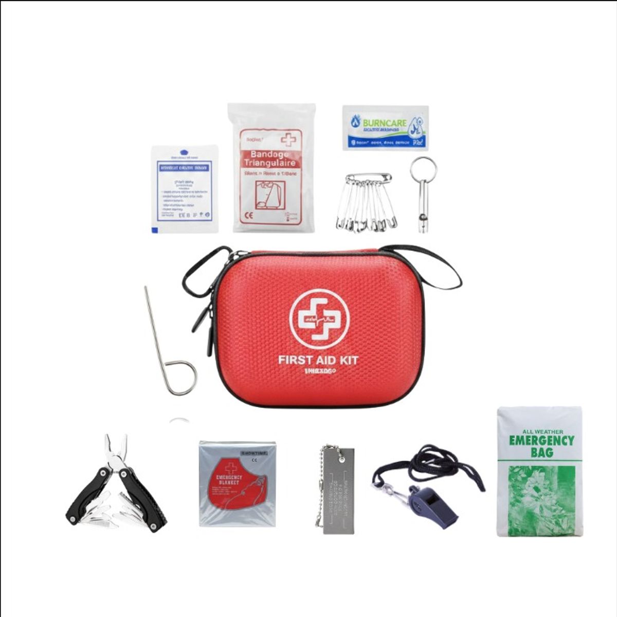 MOVI - KIT DE EMERGENCIA BASIO O PERSONAL CON 55 PIEZAS INCLUYE POWER BANK
