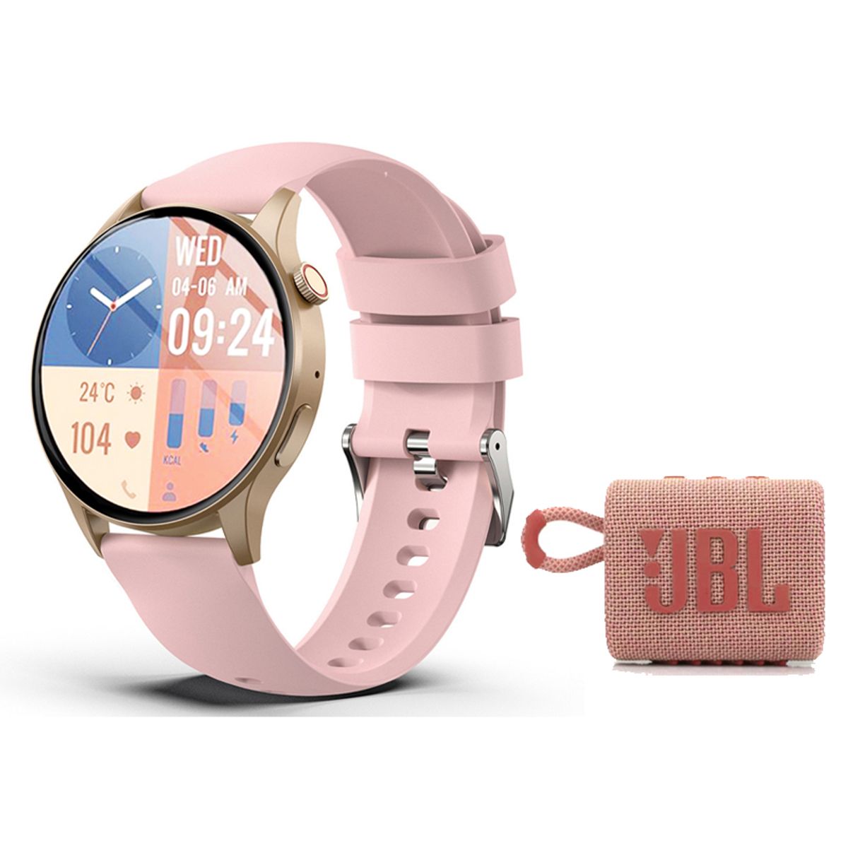 LENOVO - Parlante bluetooth JBL GO 3 IP67 y Reloj Inteligente Y80 Pro