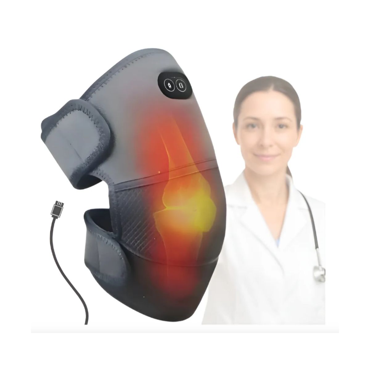 GENERICO - Rodillera Calefacción Compresa Caliente Usb Masajeador