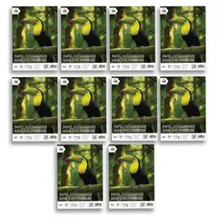 MALIK - Pack 10 Papel Fotográfico Adhesivo A4 - 500 Hojas Premium