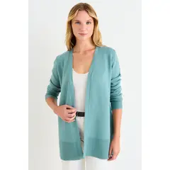 ASH - Cardigan Largo Mujer Verde