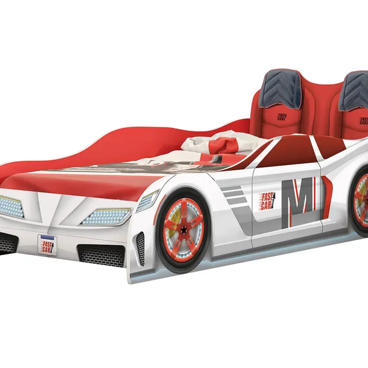 KIDSCOOL - Cama Infantil Fast Car Blanco