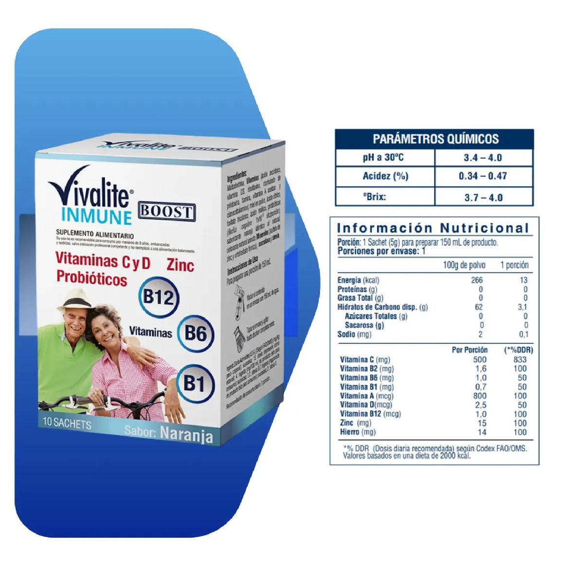 GENERICO - Multivitaminico Inmune Boost Vitaminas Probioticos Calcio