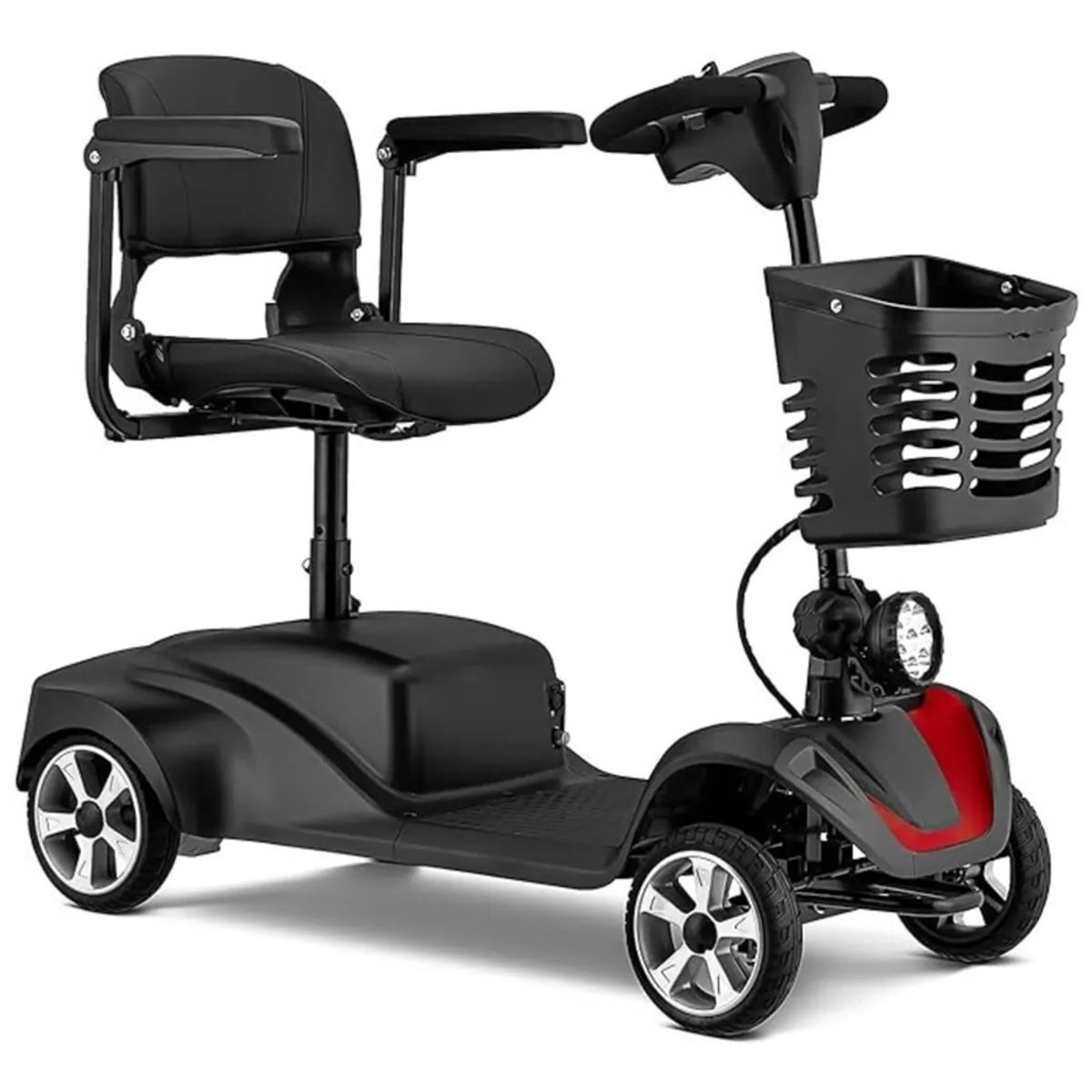 ONEDER - Silla 360 Grados Scooter Electrico Cuatro Ruedas Portatil Negro