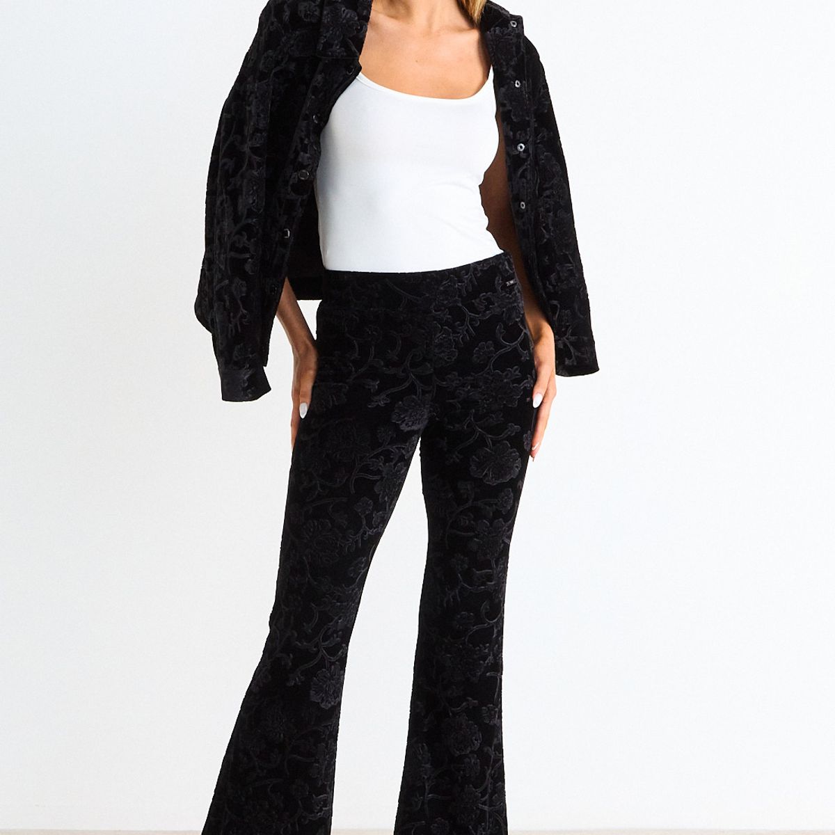 ASH - Calza Lisa Con Diseño Mujer Negro Ash