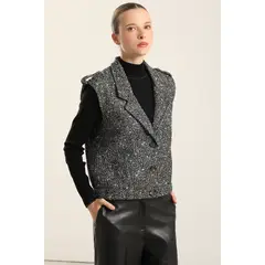 LIOLA - Chaqueta Sin Magas, Fantasia Negro