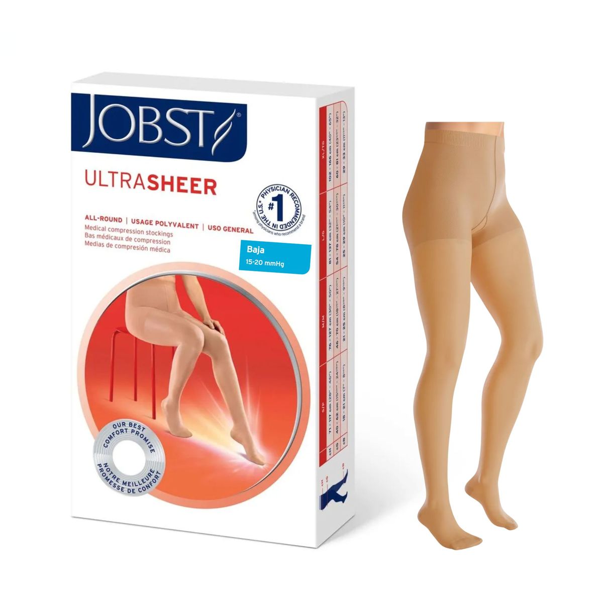 BSN MEDICAL - Media Compresiva Ultrasheer 15-20 Panty Talla S