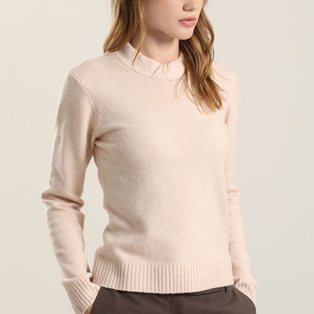 LIOLA - Jersey Punto Melange, Rosa Liola