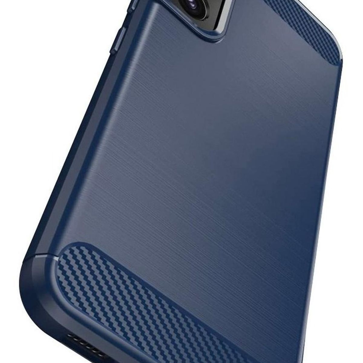 GENERICO - Carcasa para Samsung S22 Plus Fibra Carbono - Azul