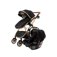 KIDSCOOL - Coche Travel Elegance 3 En 1 Negro