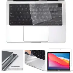 GENERICO - Protectores Pantalla Teclado Trackpad Y Antipolvos Compatible Macbook Air M1 A2237/ 1932/ 2179