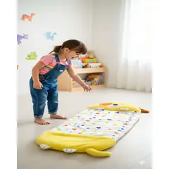 GENERICO - SACO EN FORMA DE PERRITO PARA DORMIR COLOR AMARILLO