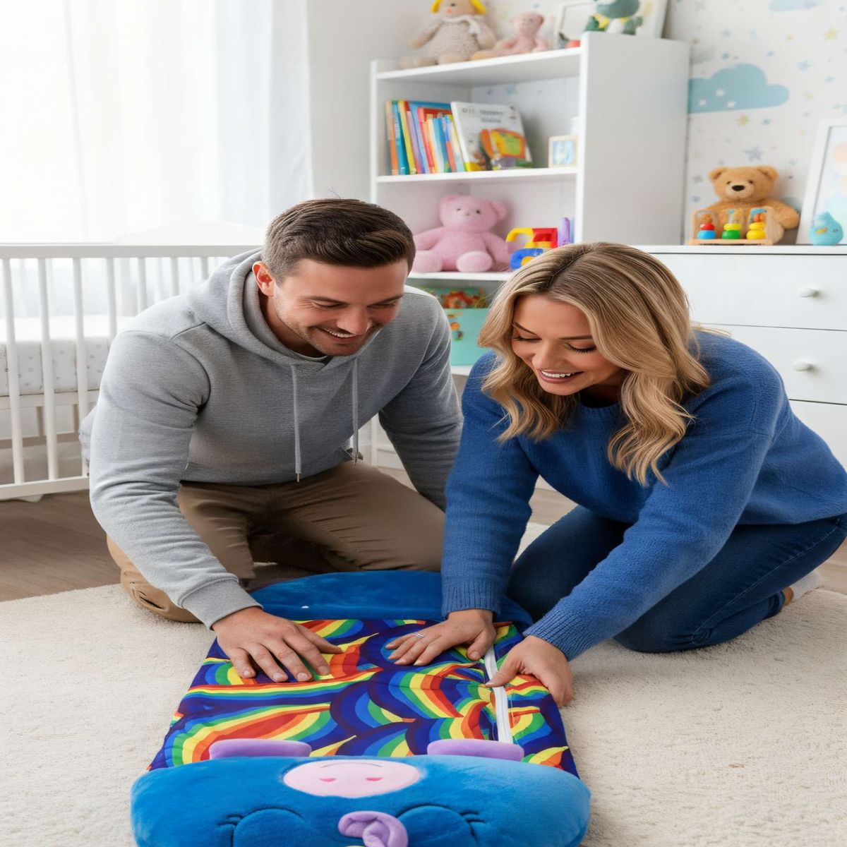 GENERICO - SACO EN FORMA DE UNICORNIO PARA DORMIR COLOR AZUL