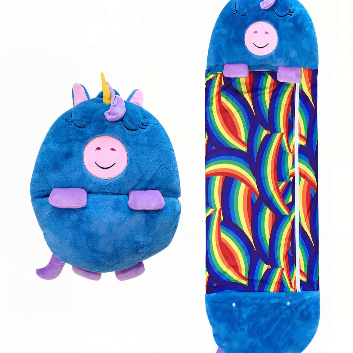 GENERICO - SACO EN FORMA DE UNICORNIO PARA DORMIR COLOR AZUL